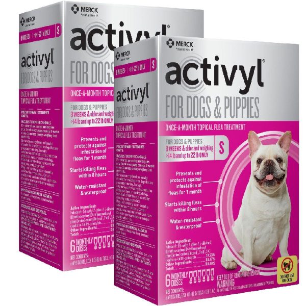 Activyl Flea Topical Treatment for Small Dogs 14-22 lbs, 12 Month