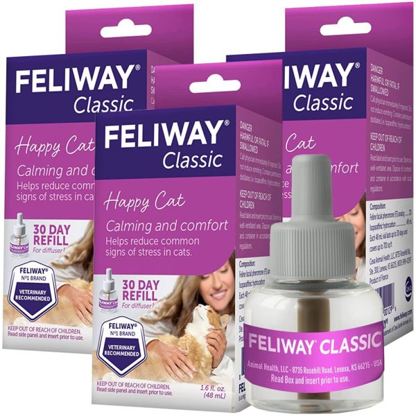 Feliway Classic Diffuser Refills, 3 Pack