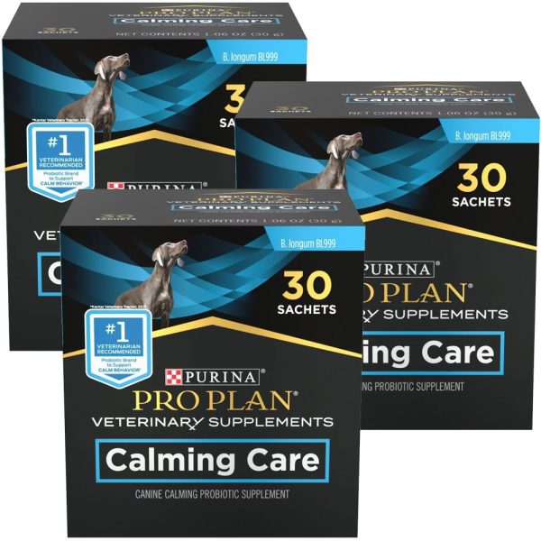 Purina Pro Plan Veterinary Supplements Calming Care, 3-PACK (90 Packets)