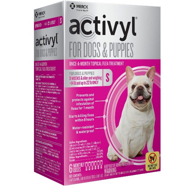 Activyl Flea Topical Treatment for Small Dogs 14-22 lbs, 6 Month