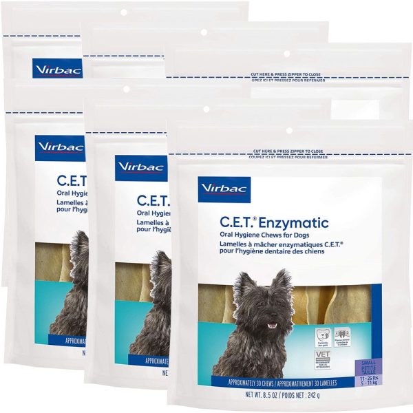 6-PACK CET Enzymatic Chews for Small Dogs (180 Chews)