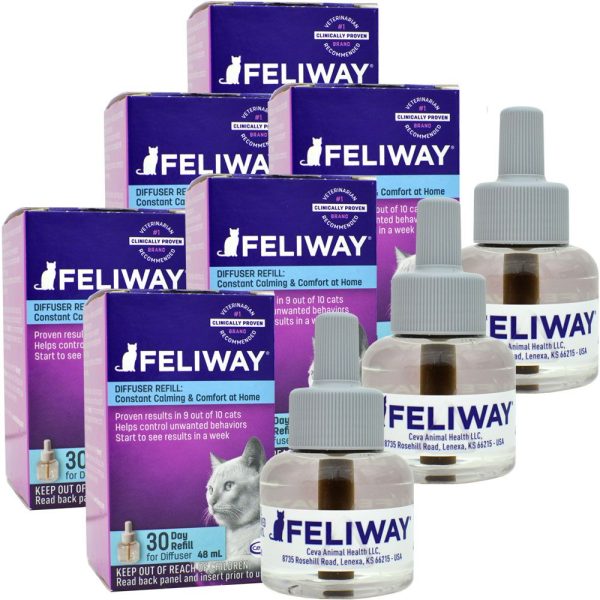 Feliway Classic Diffuser Refills, 6 Pack