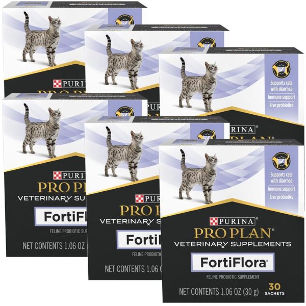 6-PACK FortiFlora FELINE - Box of 180 (1 gram packets)