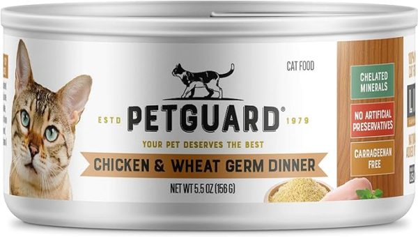 Chicken & Wheat Germ Wet Cat Food, 5.5-oz, case of 24