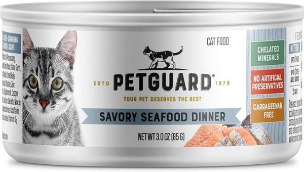 Savory Seafood Dinner Wet Cat Food, 3-oz, case of 24