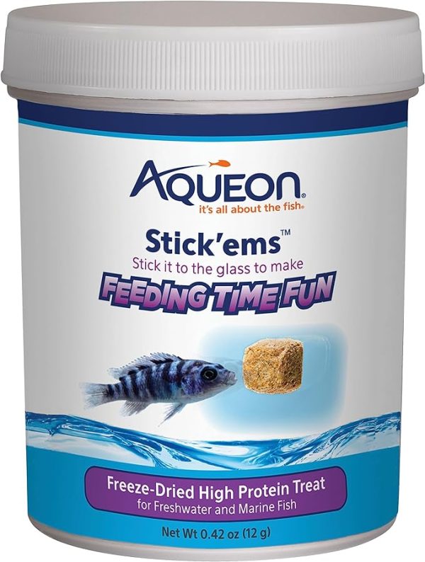 Aqueon Stick'ems Freeze-Dried High Protein Pet Fish Treat