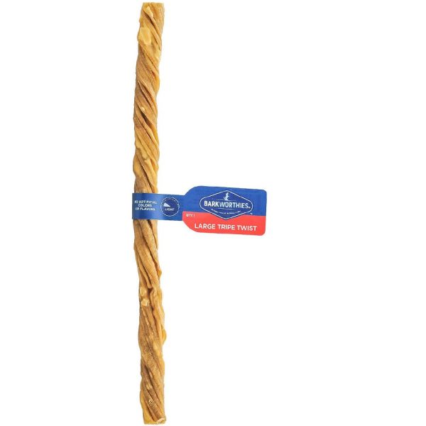 Barkworthies Dog Tripe Twist Dog Chew - Large