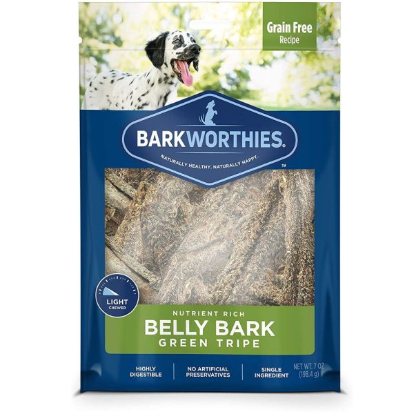 Barkworthies Green Tripe Sticks Dog Treats (7 oz)