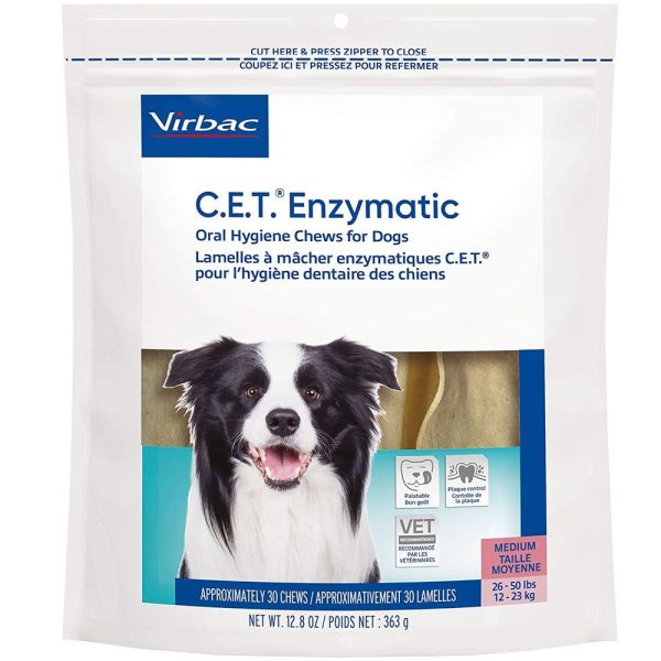 CET Enzymatic Chews for Medium Dogs (30 Chews)