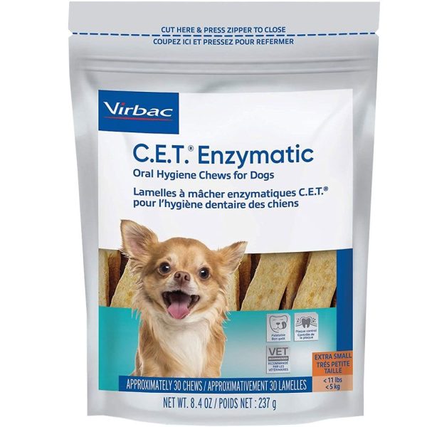 CET Enzymatic Chews for Extra Small Dogs (30 Chews)