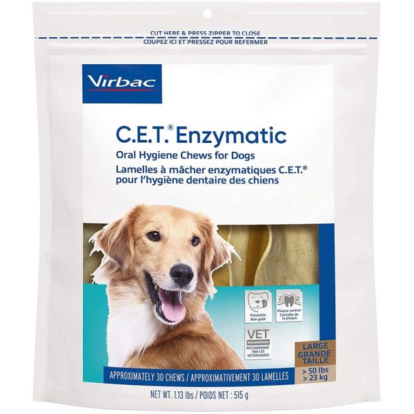 CET Enzymatic Chews for Large Dogs (30 Chews)