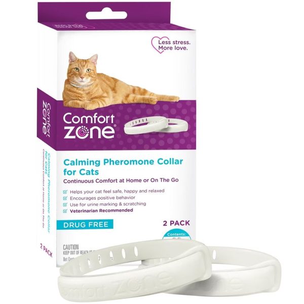 Comfort Zone Calming Pheromone Collar for Cats, 2-pack