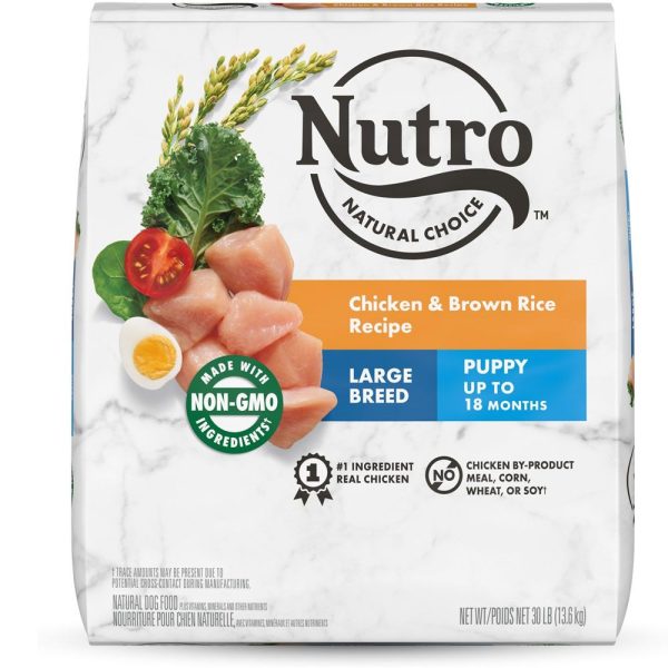 Nutro Natural Choice Large Breed Puppy Chicken & Brown Rice Recipe Dry Dog Food, 30-lb bag