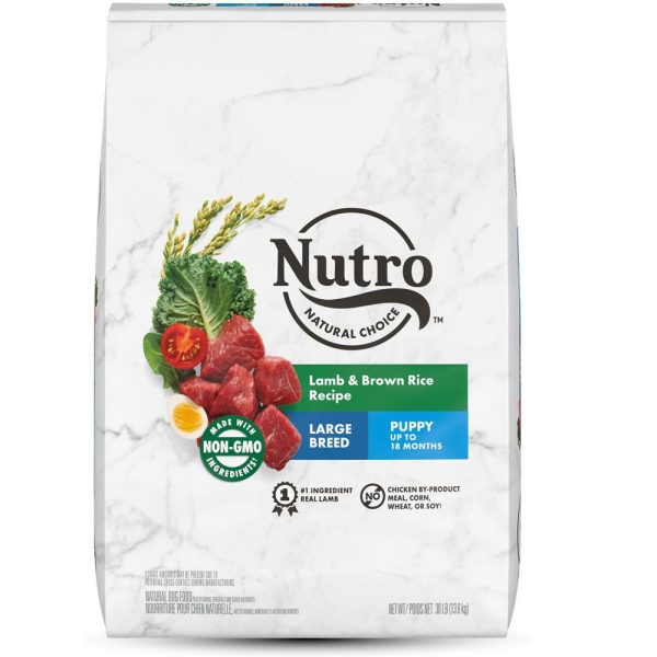 Nutro Natural Choice Large Breed Puppy Lamb & Brown Rice Recipe Dry Dog Food, 30-lb bag