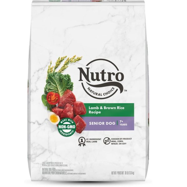 Nutro Natural Choice Senior Lamb & Brown Rice Recipe Dry Dog Food, 30-lb bag