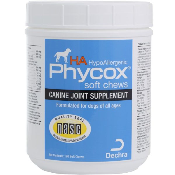 Phycox HypoAllergenic Joint Supplement for Dogs, 120 Soft Chews