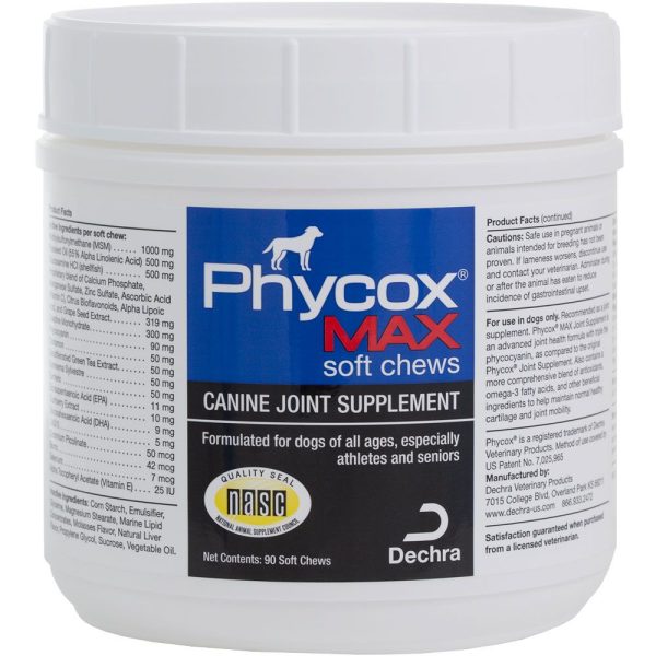 Phycox Max Soft Chews Joint Supplement for Dogs, 90 Ct